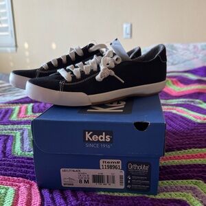 Black Keds Lex LTT (Lace-to-Toe) Canvas Sneakers